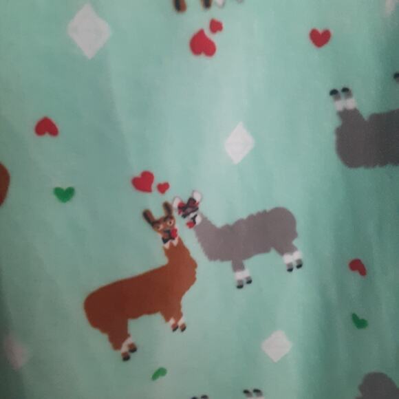 Mentally Exhausted Soft & Cozy Llama PJ Set 2X - Picture 6 of 7